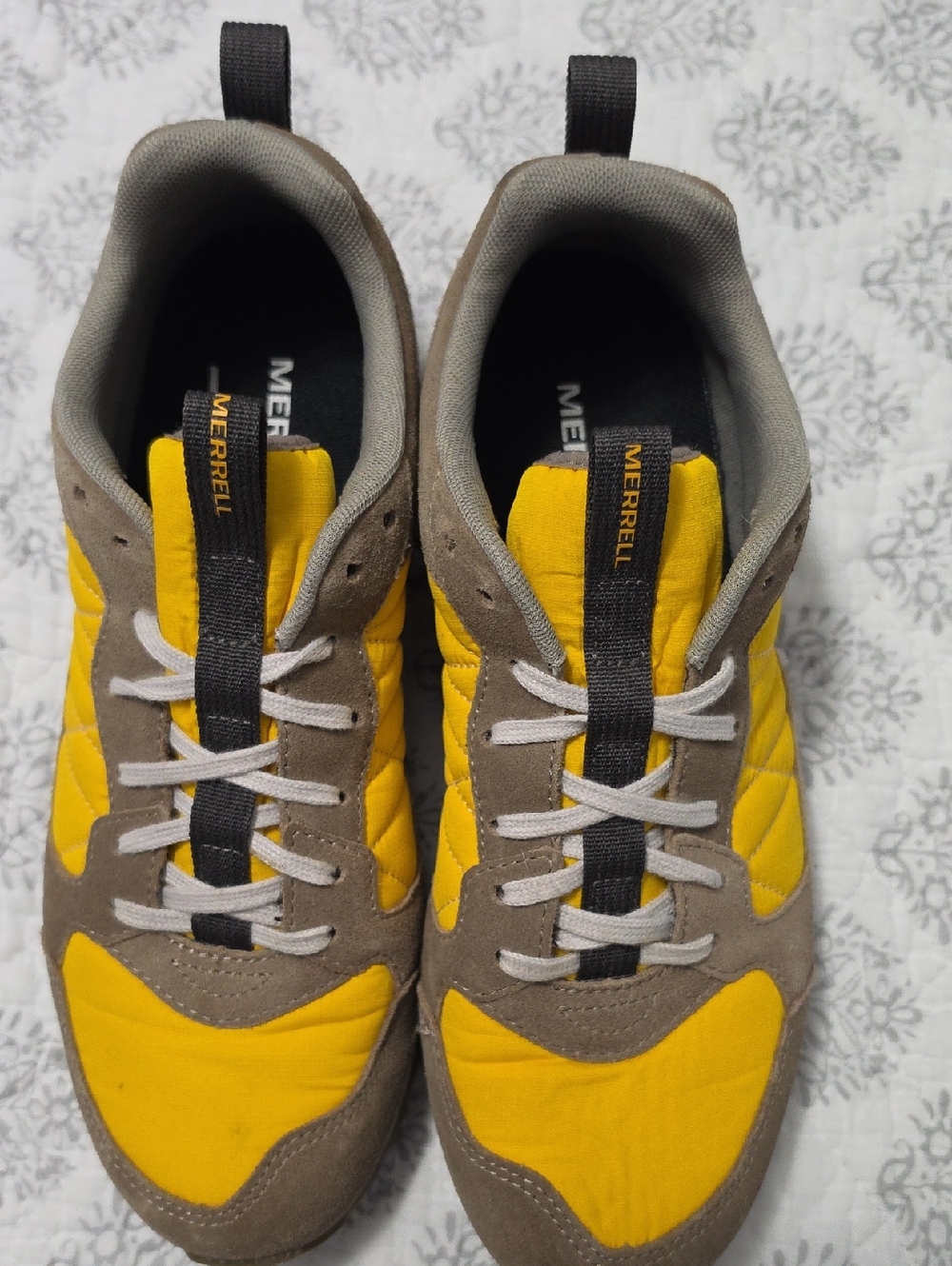 Merrell Men’s Yellow and Brown Casual Trail Sneakers